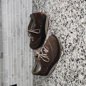 Womens Brown Suede MBT Barbara Walking Shoes sz 9 athletic shape up sneakers